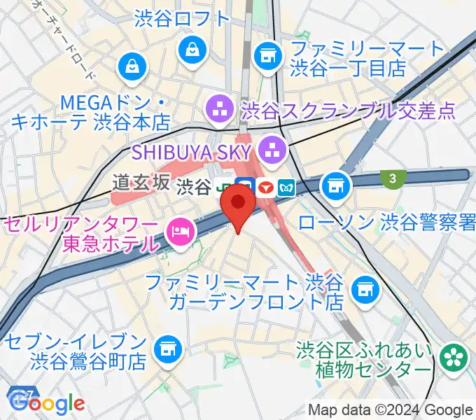 イケベ楽器店ベースコレクションの地図