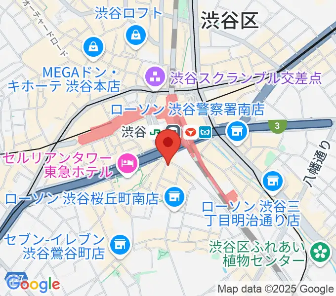 イケベ楽器店ベースコレクションの地図
