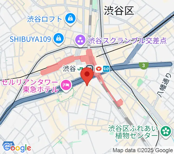 イケベ楽器店ベースコレクションの地図