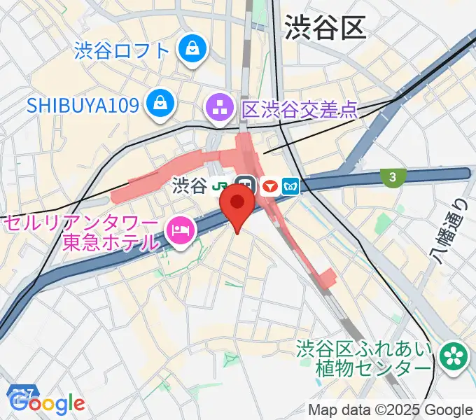 [移転] イケベ楽器店WSR 渋谷桜丘町の地図