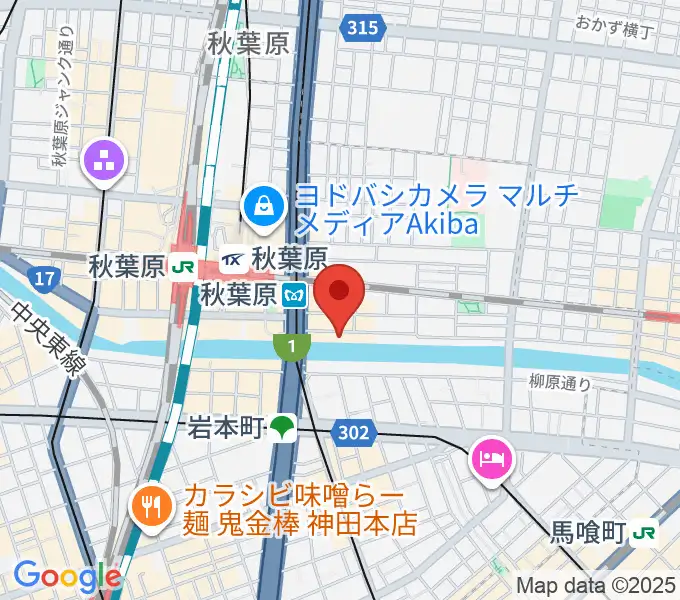 イケベ楽器店リボレ秋葉原の地図