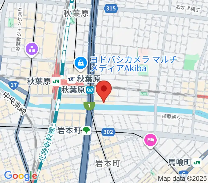 イケベ楽器店リボレ秋葉原の地図