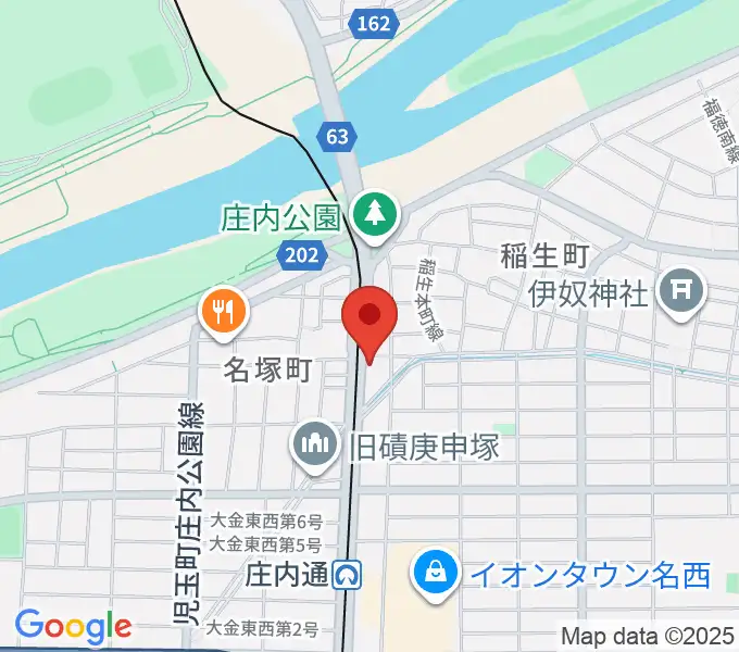和楽器山本の地図