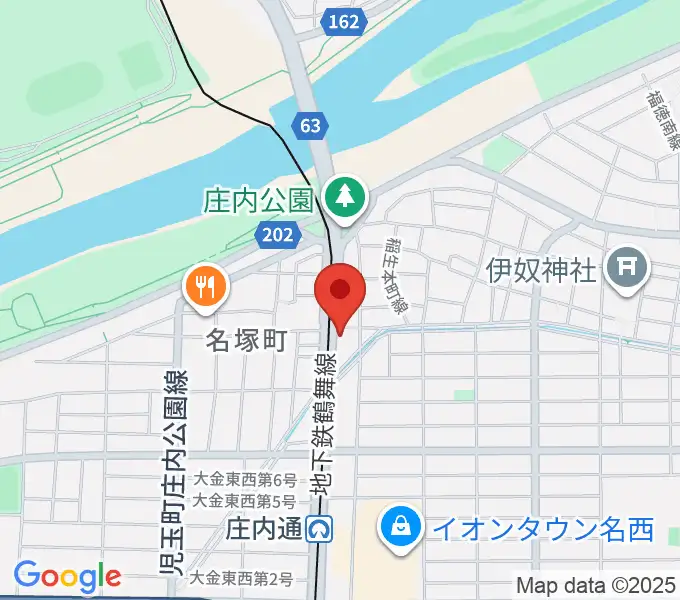和楽器山本の地図
