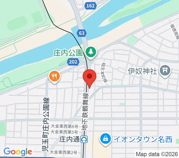 和楽器山本の地図