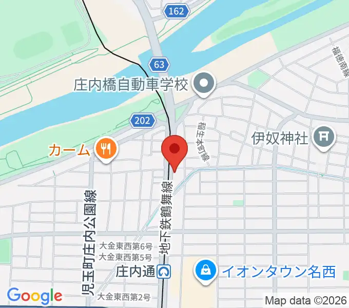 和楽器山本の地図