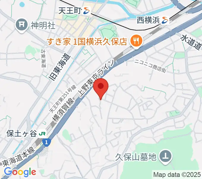仁木三味線の地図