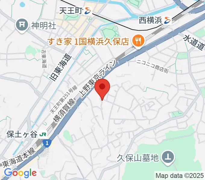 仁木三味線の地図