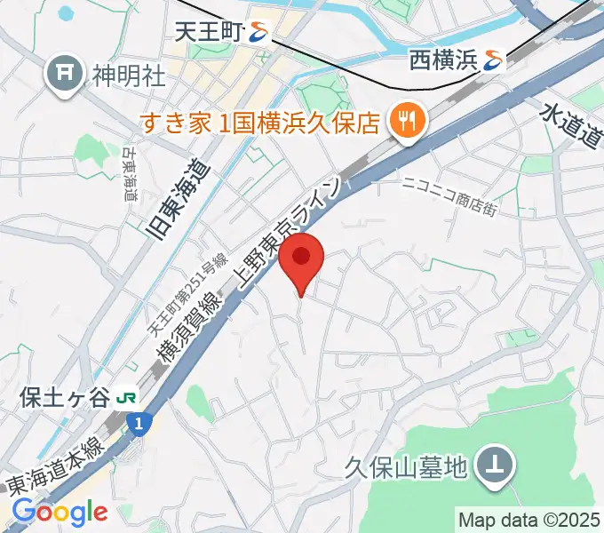 仁木三味線の地図