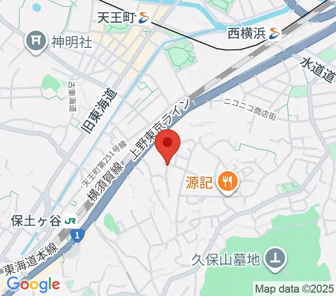 仁木三味線の地図