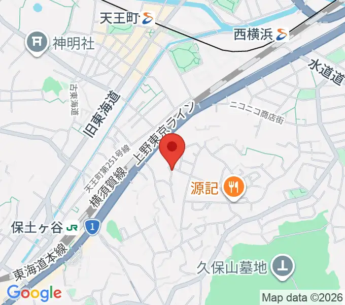 仁木三味線の地図