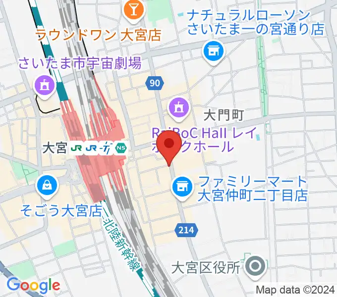 クレアーレ大宮の地図