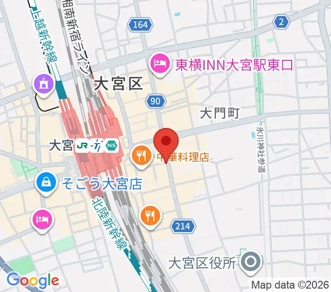 クレアーレ大宮の地図