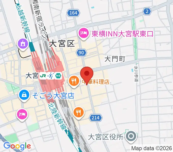 クレアーレ大宮の地図
