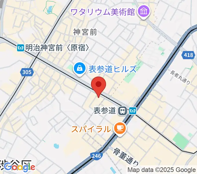 カワイ表参道の地図