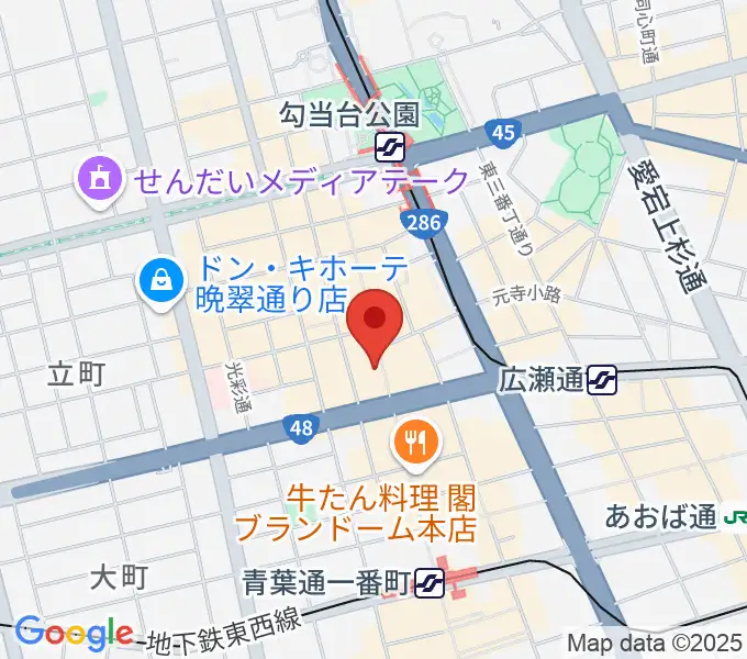 カワイ仙台の地図