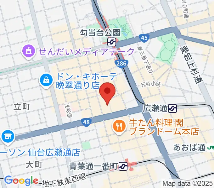 カワイ仙台の地図