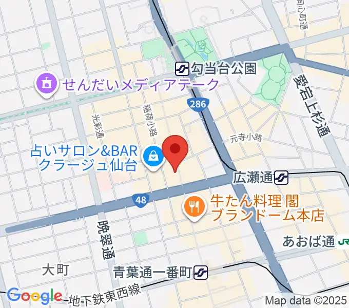 カワイ仙台の地図