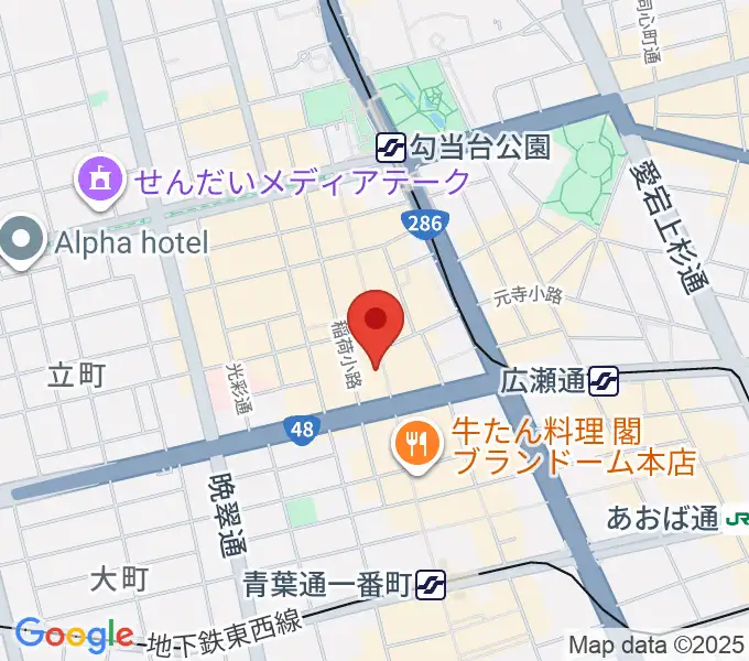 カワイ仙台の地図