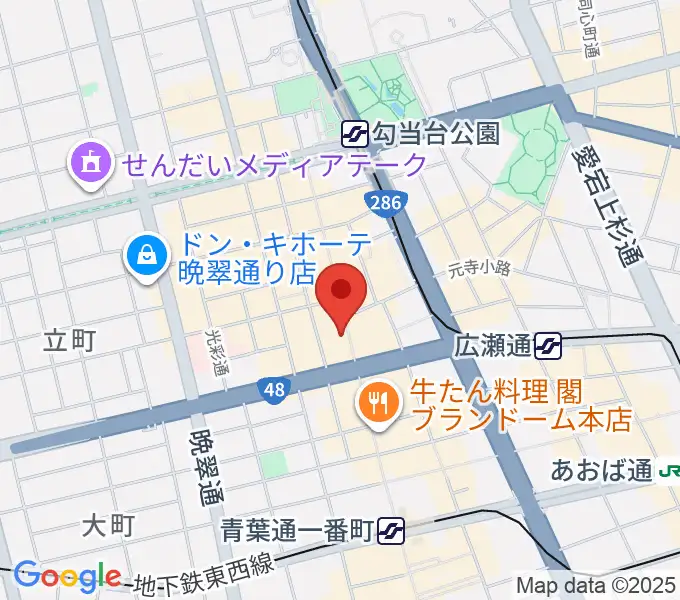 カワイ仙台の地図