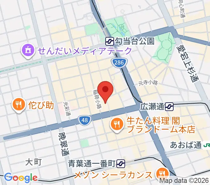 カワイ仙台の地図