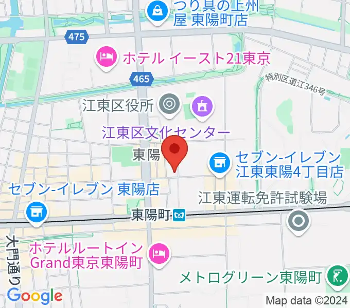 ビュッフェ・クランポン・ジャパン東京ショールームの地図