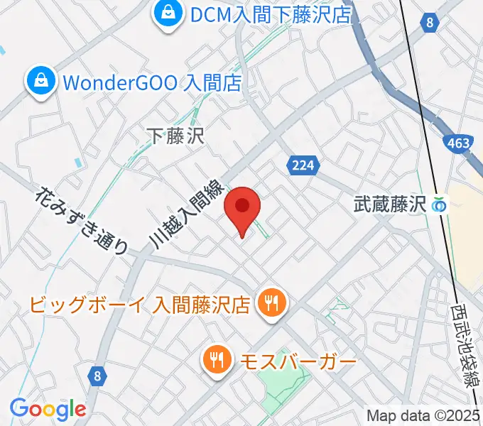 音楽教室ワンダートーンの地図