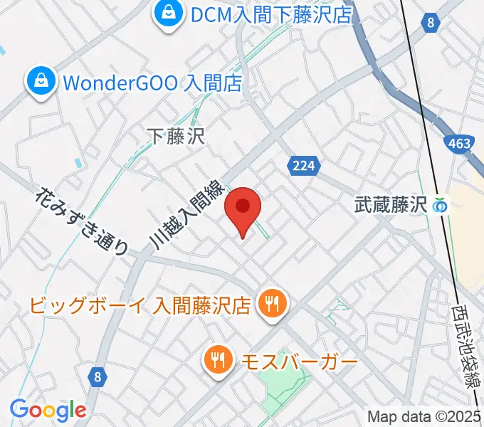音楽教室ワンダートーンの地図