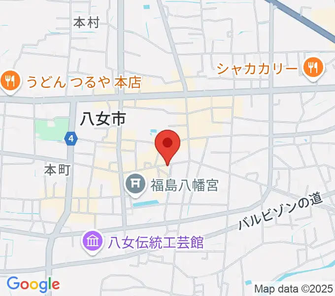 志げとみ楽器店の地図