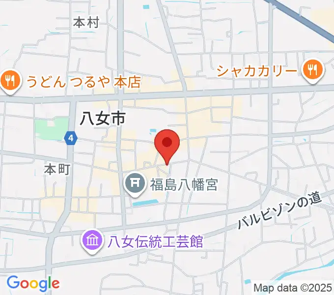 志げとみ楽器店の地図