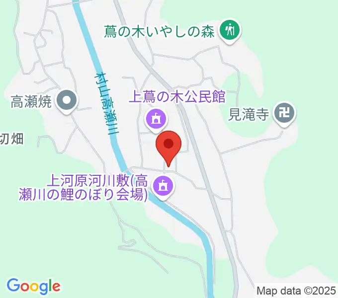 彩雲弦楽器工房の地図