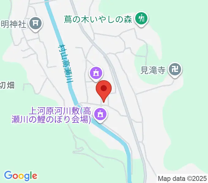 彩雲弦楽器工房の地図