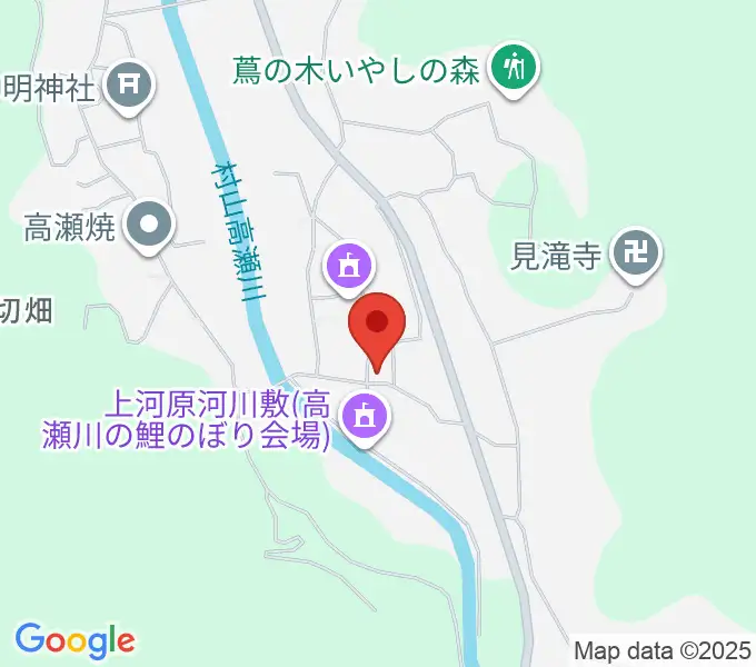 彩雲弦楽器工房の地図