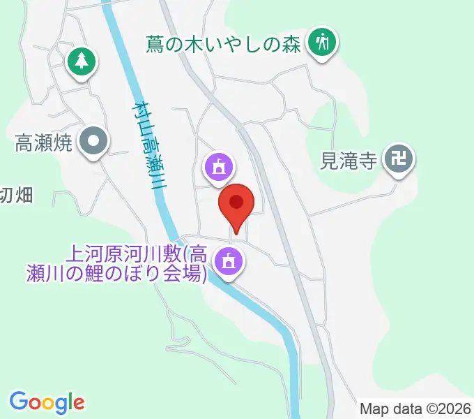 彩雲弦楽器工房の地図