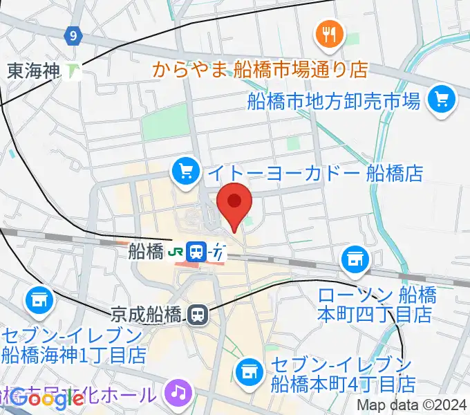 YuMe VOCAL SCHOOL 千葉船橋校の地図