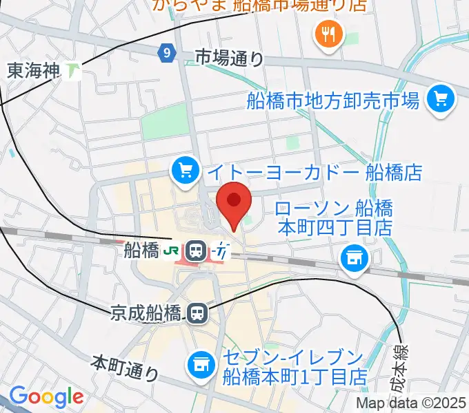 YuMe VOCAL SCHOOL 千葉船橋校の地図