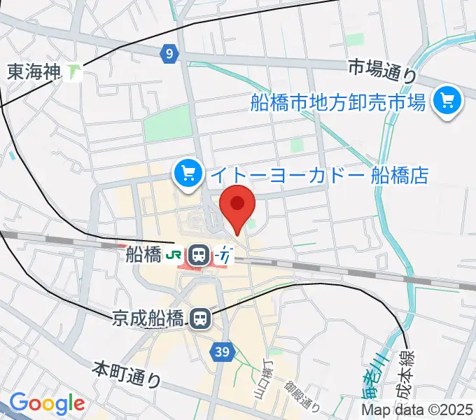 YuMe VOCAL SCHOOL 千葉船橋校の地図