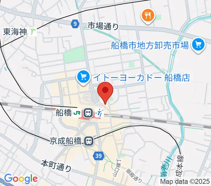YuMe VOCAL SCHOOL 千葉船橋校の地図