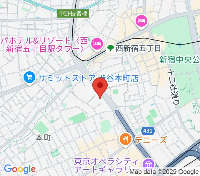 香野弦楽器の地図