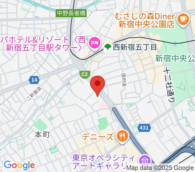 香野弦楽器の地図