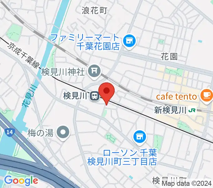 三味線駒吉の地図