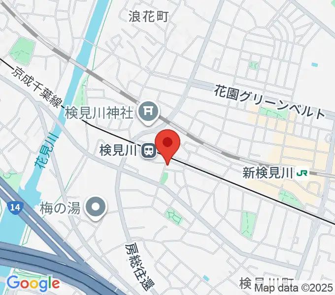 三味線駒吉の地図