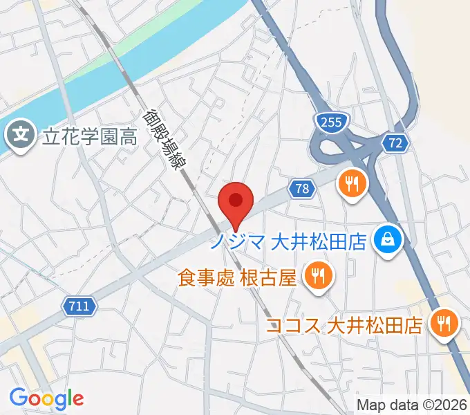 邦星堂和楽器店の地図
