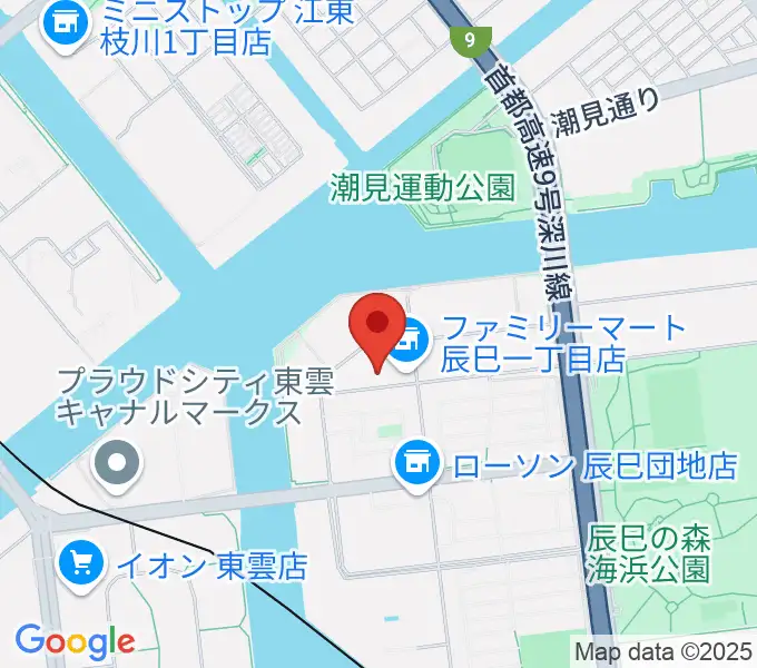 辰巳の森リトミック・ピアノ教室の地図