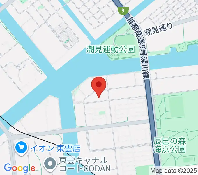 辰巳の森リトミック・ピアノ教室の地図