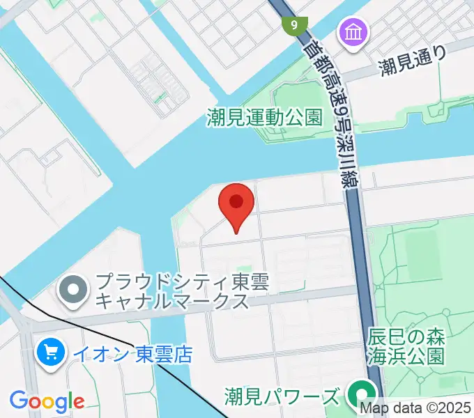 辰巳の森リトミック・ピアノ教室の地図