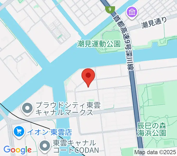 辰巳の森リトミック・ピアノ教室の地図