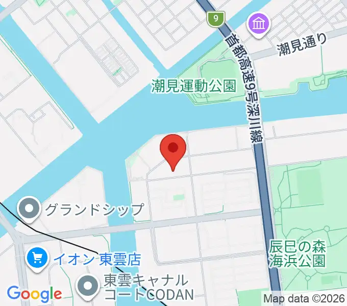 辰巳の森リトミック・ピアノ教室の地図