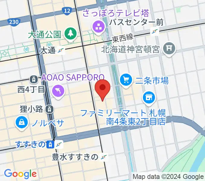 BIGBOSS札幌の地図