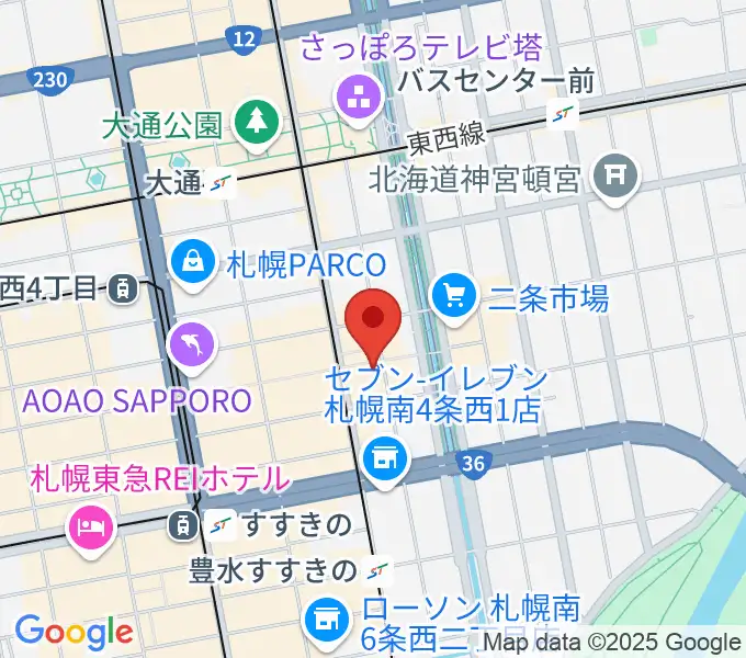 BIGBOSS札幌の地図